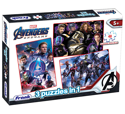 Avengers End Game 3 x 48 Pieces